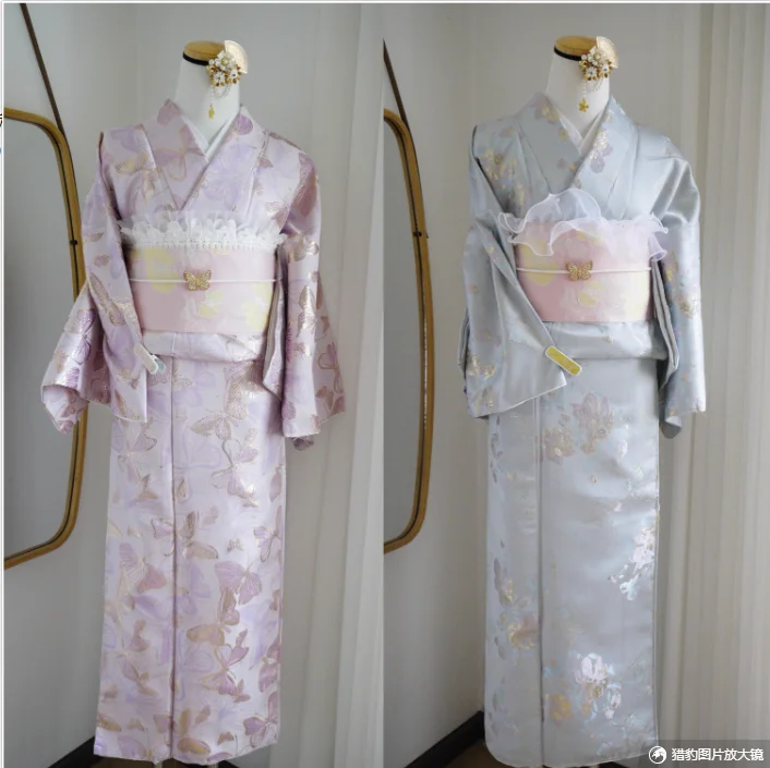 Traditional Japanese Small Pattern Kimono 2025 New Design Traditional Oriental Clothing
