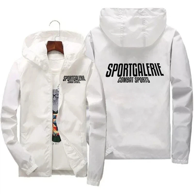 

Men's New Spring and Autumn Style Windproof Zipper Jacket, Casual Sports Shirt, High-quality Printed Hooded Outdoor Coat