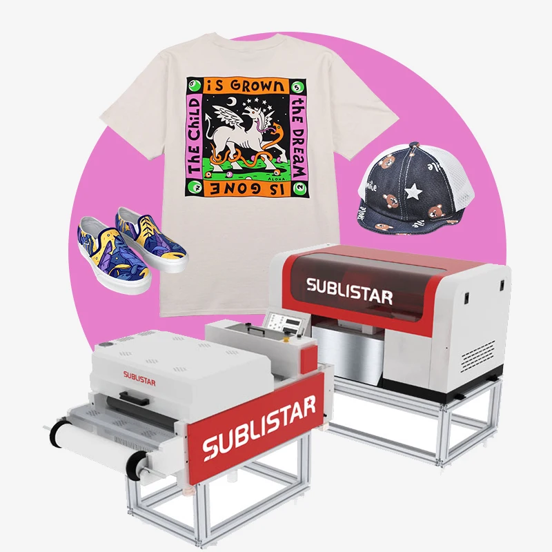 Wholesale T-shirt Small Business 12 Inch DTF Cloth Machine Printer & Shaker A3 DTF Printing Transfer