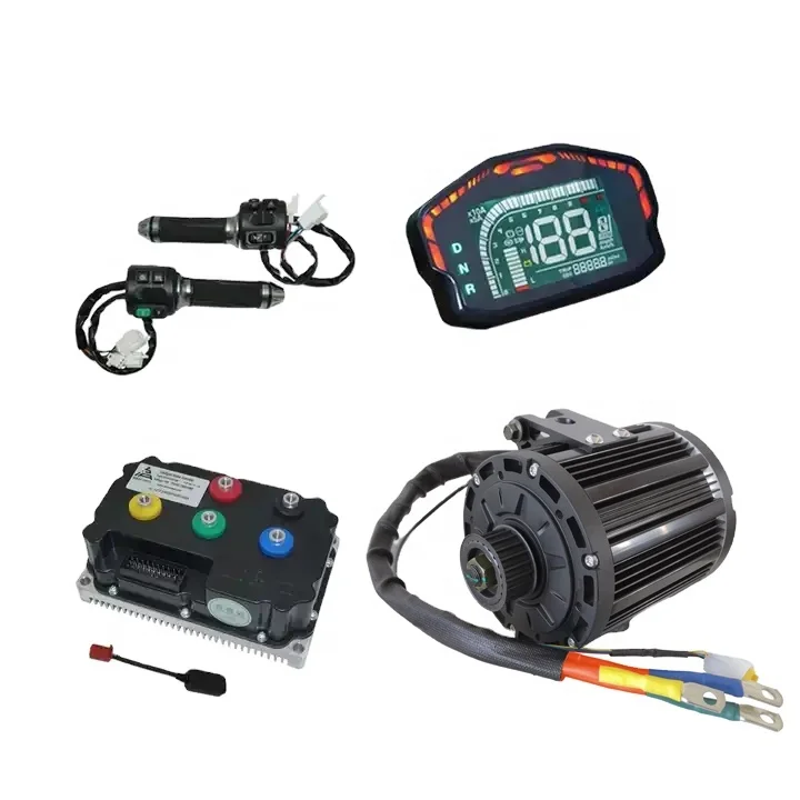 

QSMOTOR 138 90H 4000W 7500W Max Continuous Mid Drive Motor Conversion Kit 110KPH Brushless Waterproof Permanent Magnet