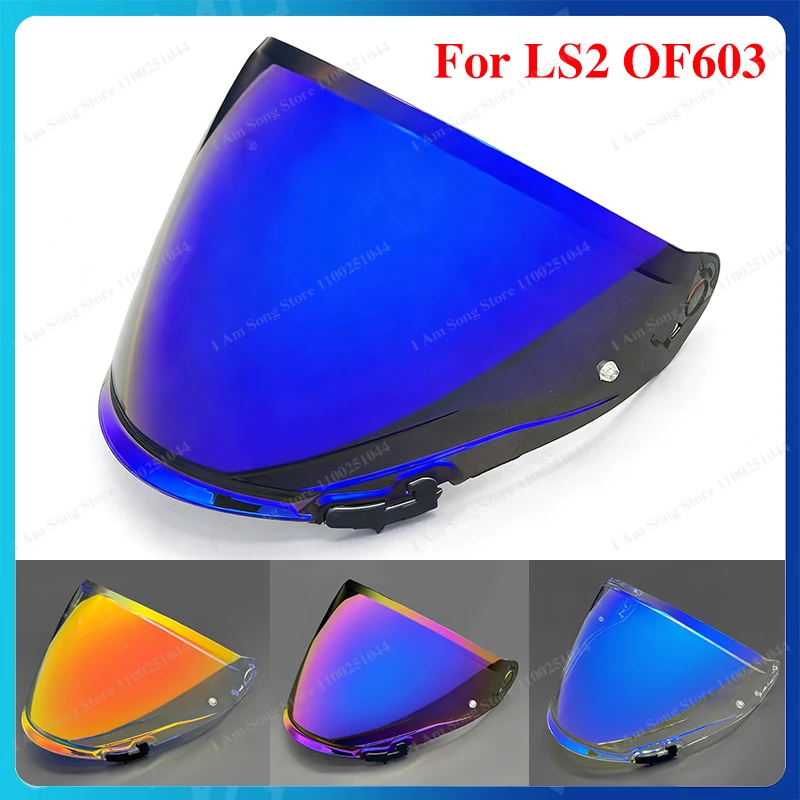 Motorcycle Helmet Visor Lens For LS2 OF603 Replace Anti-UV Anti-Scratch Dustproof Wind Shield Motorcycle Equipments Accessories