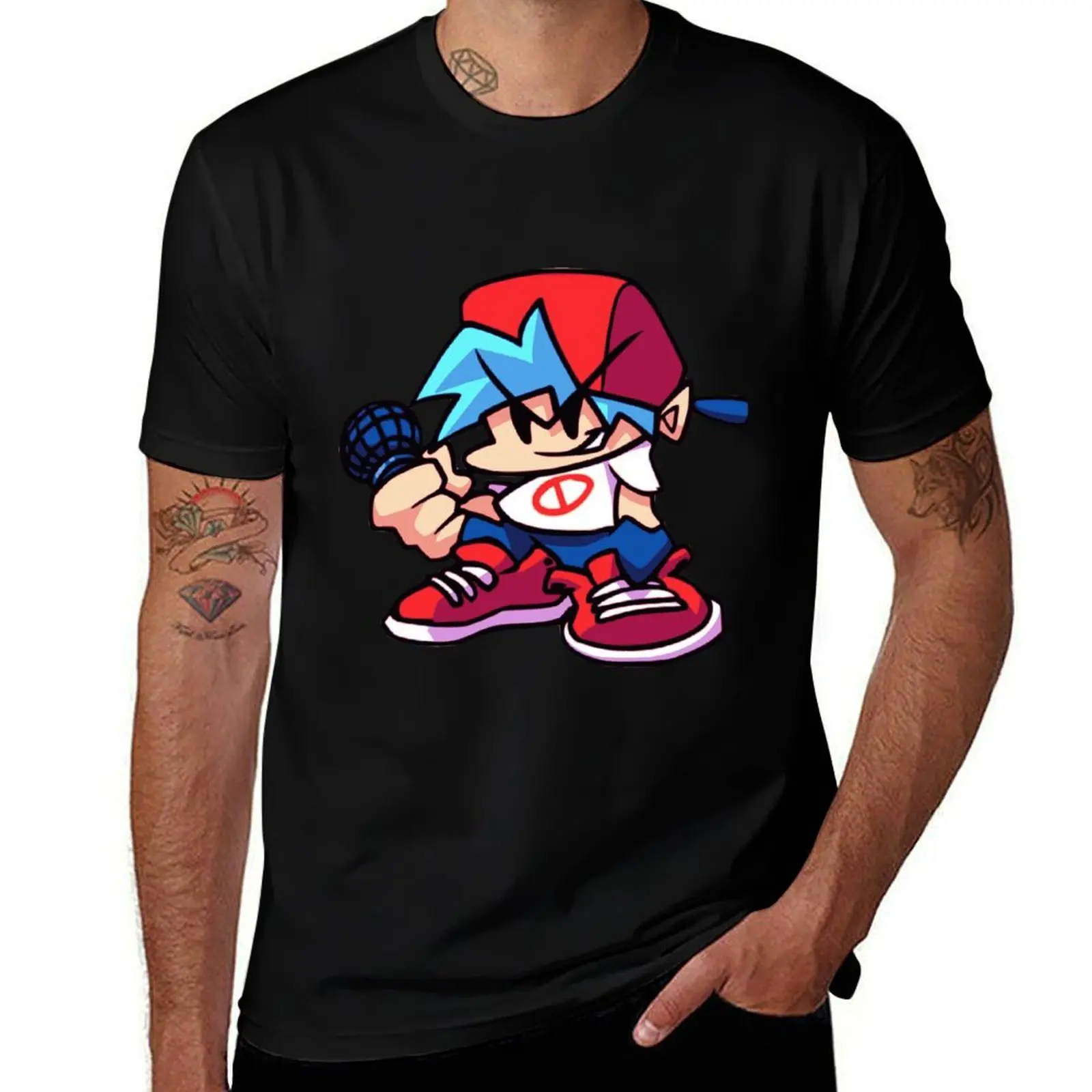 FNF Boy friend design T-Shirt street wear custom shirt men tshirt