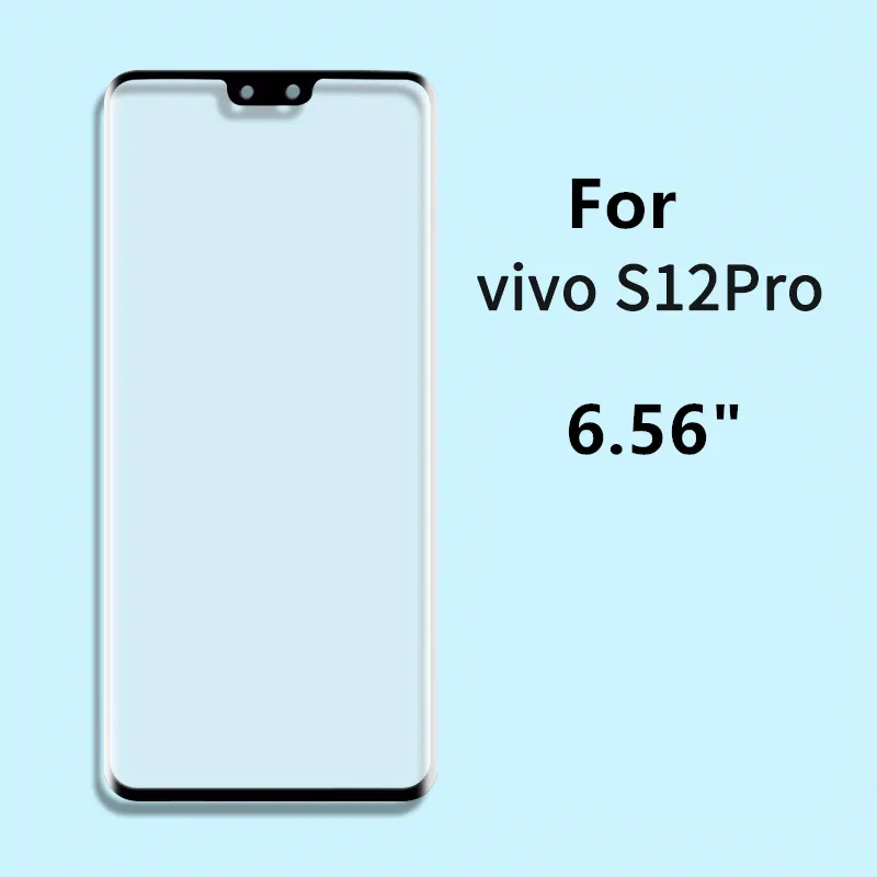 

Outer Screen For VIVO S12 Pro 5G 6.56" V2163A Front Touch Panel LCD Display Glass Cover Repair Replace Parts + OCA