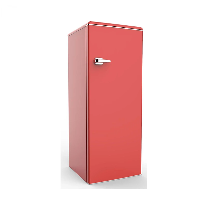 Simple Design Refrigerator Single Door Retro Fridge with External Handle for TSR-225WU