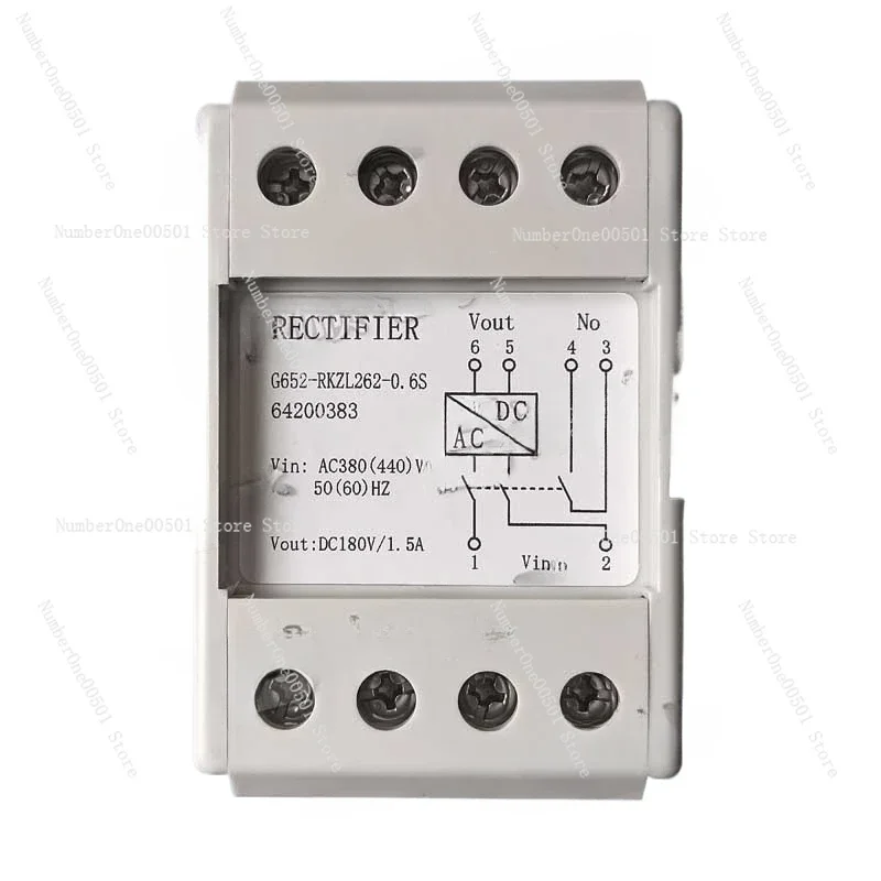 

Applicable to REACH G652-RKZL262-0.6S AC380 (440) DC180V 1.5A Fast, Rectifier