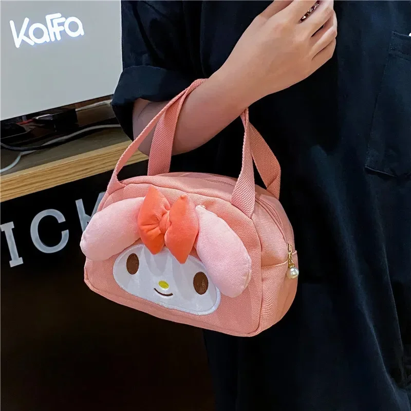 Sanurgente-Sac à main en toile de grande capacité pour enfants, sac de rangement de dessin animé, Hello Kitty, Semiccomprend le, nouveau