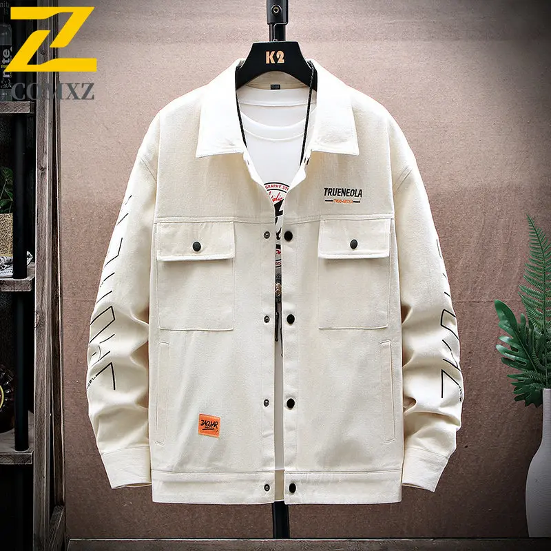 

Men's Work Jacket 2025 Casual Multi Pocket Lapel Outdoor Durable Lightweight Windbreaker For Hiking Travel Retro Cotton Coat