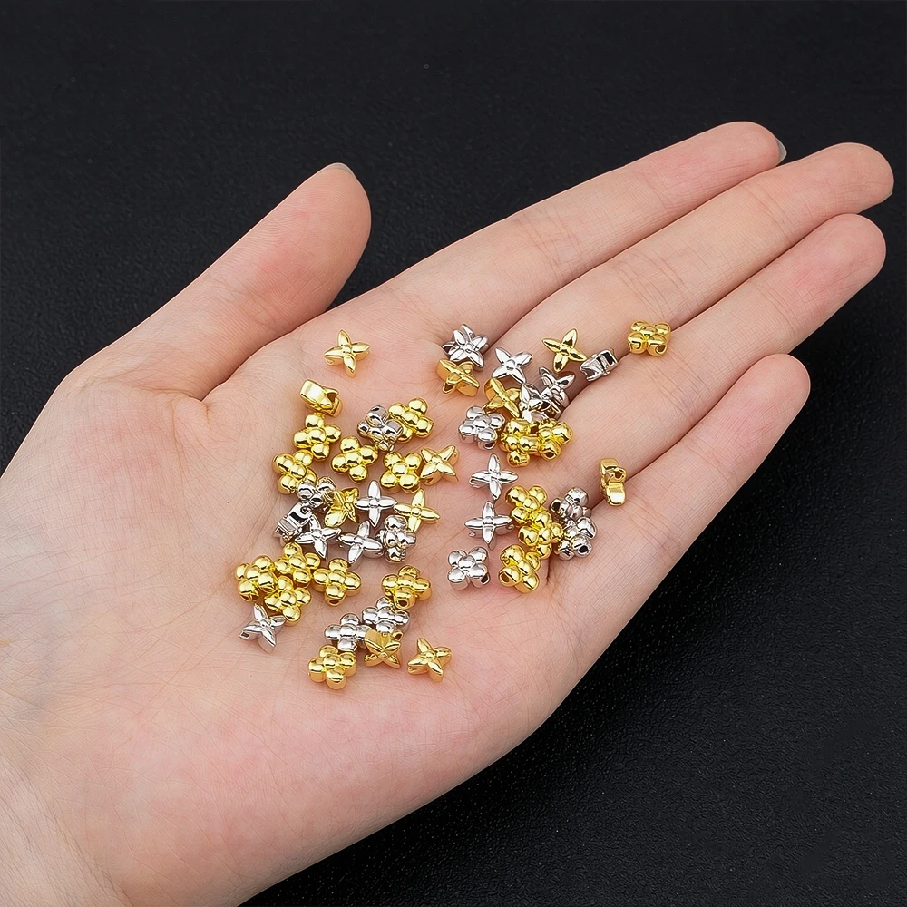 10PCS Manik-Manik Spacer Bunga - Flower Supplies ulasan dan harga