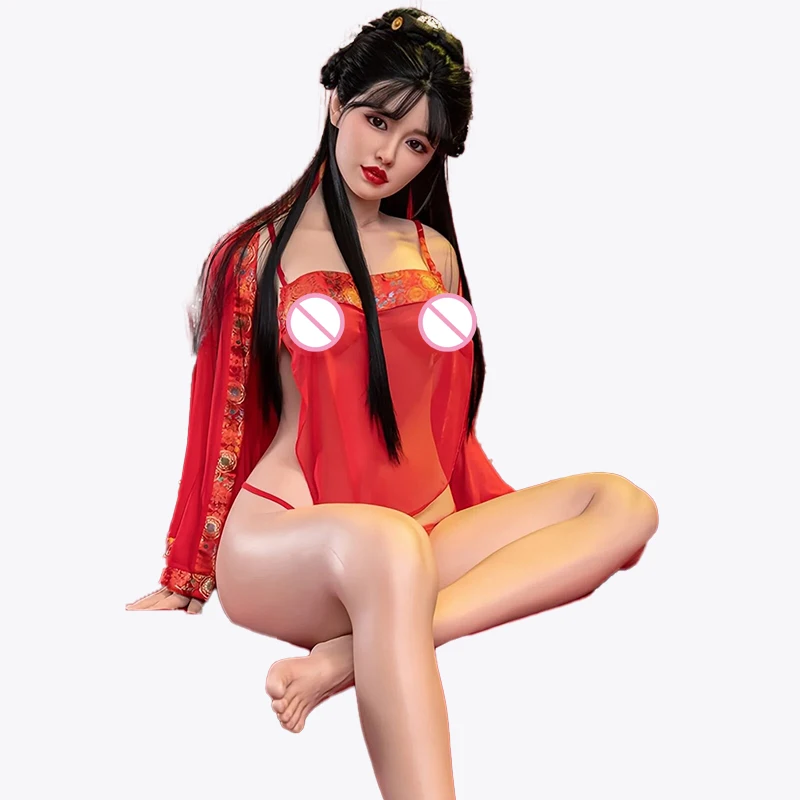 Chinese Style Adult Sex Doll with Newlywed Design Product Real-life Shot, Three Channel Insertion, Movable Skeleton, Convenient
