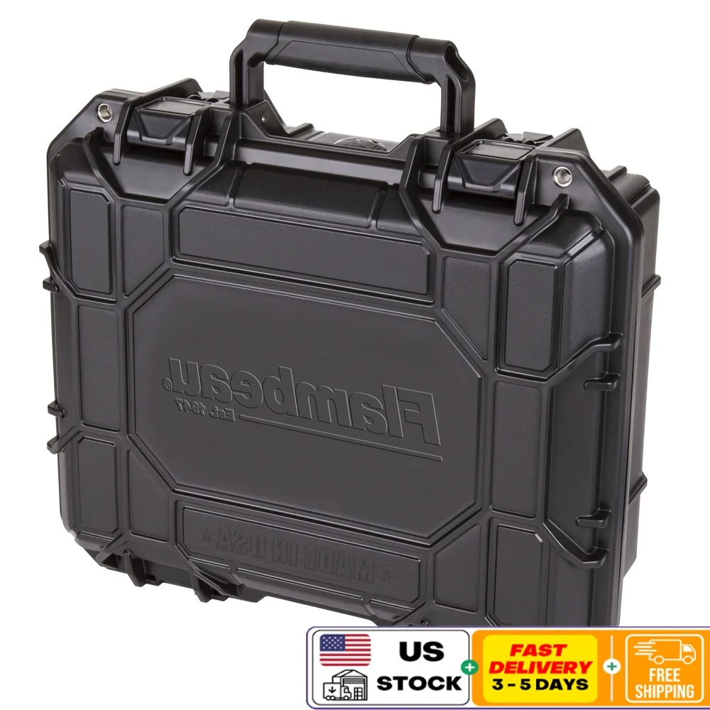 

Outdoors HD Range Locker Pistol Case Weatherproof Anti-Corrosion Portable Lightweight Durable Protection Customizable Foam