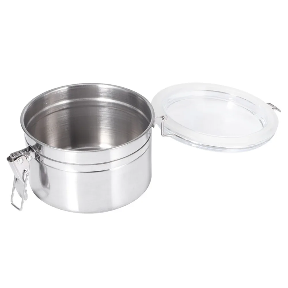 Stainless Steel Airtight Coffee Container 750ml/950ml/1150ml/1500ml Locking Clamp Bean Storage Jar Food Storage Tin