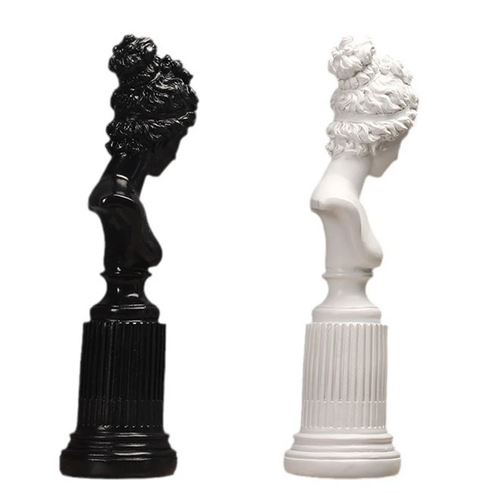 

Nordic simple black and white goddess statue model decoration home living room Decoration Home Living Room Office TV Cabinet