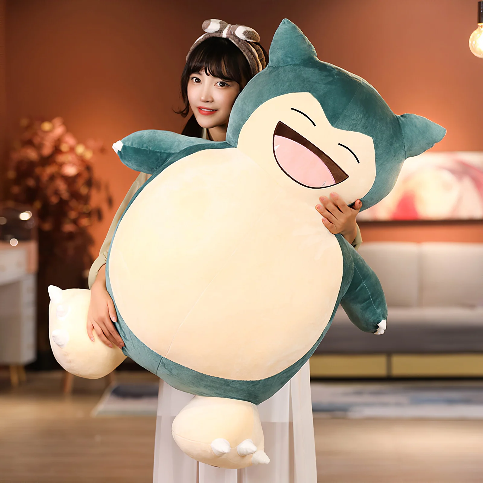 200cm Cartoon Pokemon Snorlax Plush Toy Shell Kawaii Pokémon Big Size Soft Stuffed Sleep Cushion Pillow Shell Cute Girl Gift