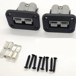 2Pcs/Pack 50A Flush Mount Bracket For Plug Charging Panels Connectors For Ship Yacht RV Passenger Car Panel Socket