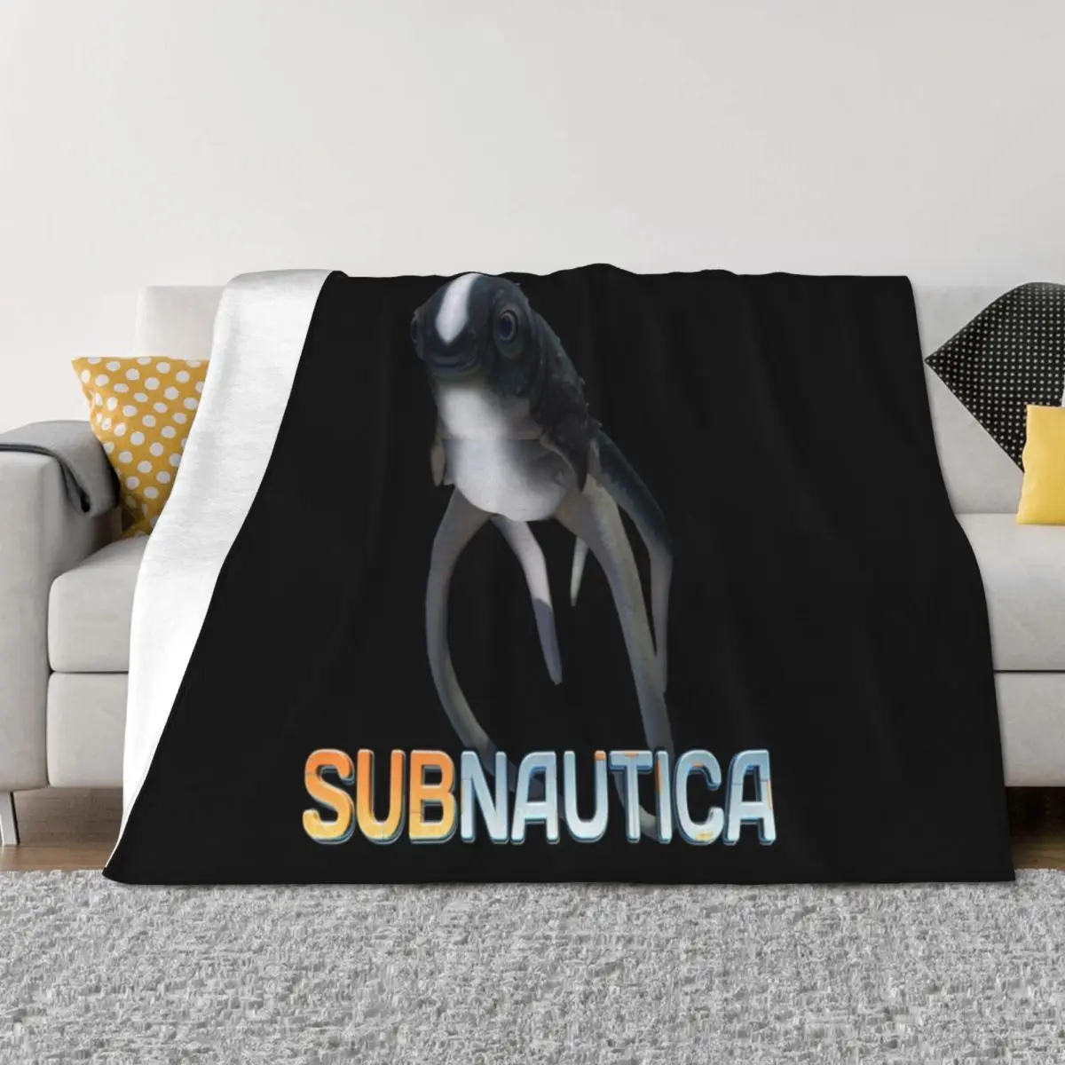 

Subnautica - Cuddlefish Throw Blanket Travel christmas decoration Flannel Fabric Sleeping Bag Blankets