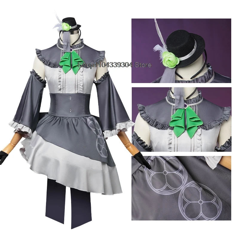 Gioco Archivio Blu ‌   Utazumi Sakurako Costume Cosplay Abito Lolita Abiti da donna Accessorio parrucca bianca Costumi di gioco di ruolo anime