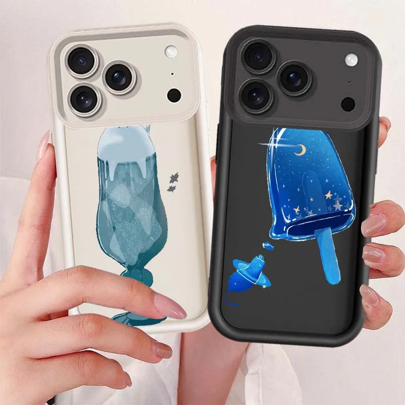 Fashion Anime Creative Design Cover For Apple iPhone 17 16 15 14 13 12 11 Pro Max Plus Air Mini Eye Ladder Phone Case