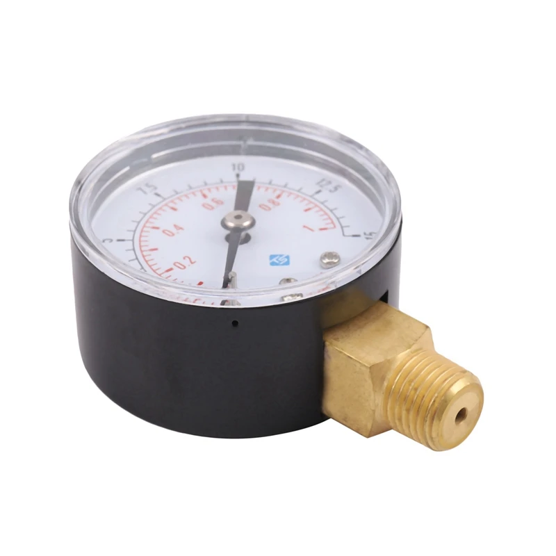 Medidor de presión de agua, manómetro de rosca NPT de 1/4 pulgadas, TS-50-15Psi, 3x 0-1Bar, 50Mm