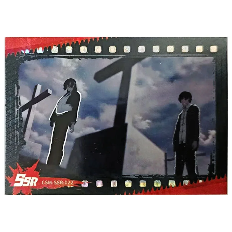 Anime Chainsaw Man Rare SSR Carta da collezione Hayakawa Aki Denji Makima Power Yoshida Hirofumi Giocattoli per ragazzi Regalo di compleanno