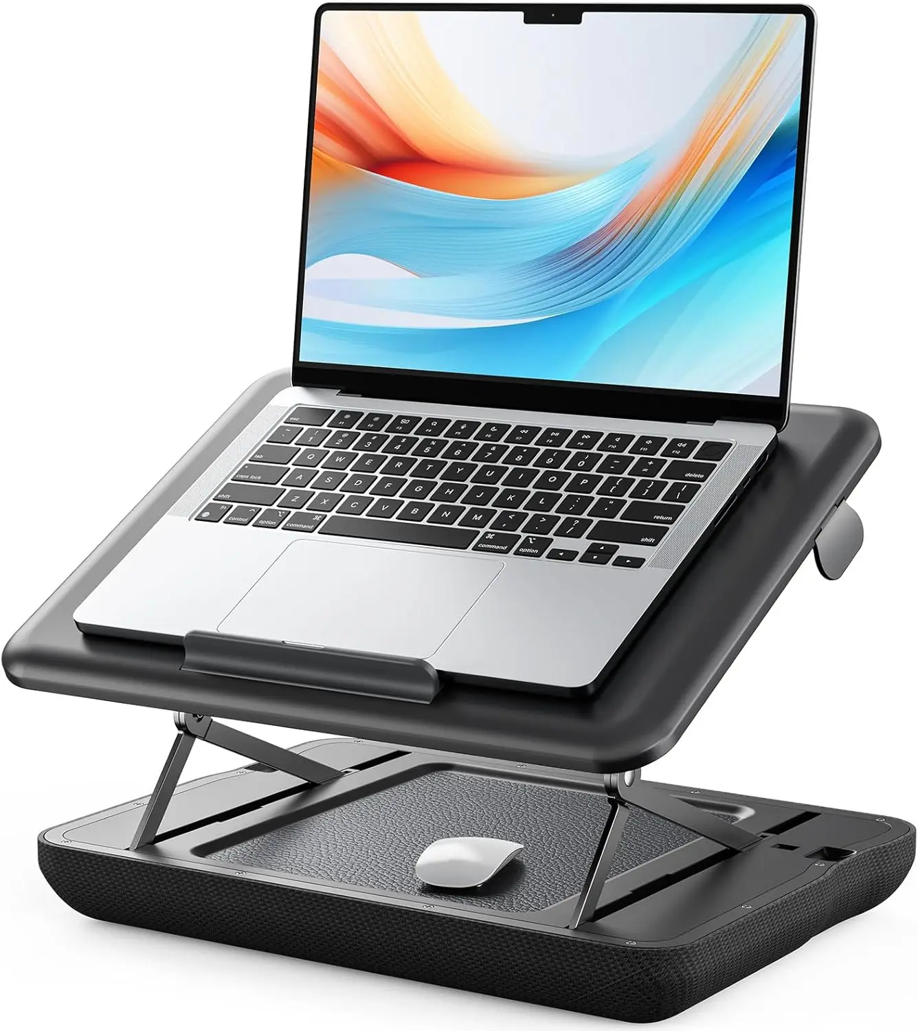 

Adjustable Laptop Stand for Bed, Car, Couch - Foldable Lap Desk Up to 15.6 Inch