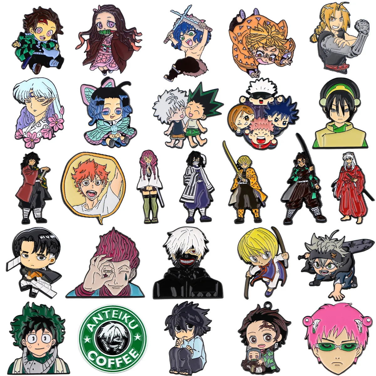 Anime Characters Pin Cool Figures Enamel Pins Badges on Backpack Jeans Brooches Brooches for Clothing Badges Jewelry Accessories