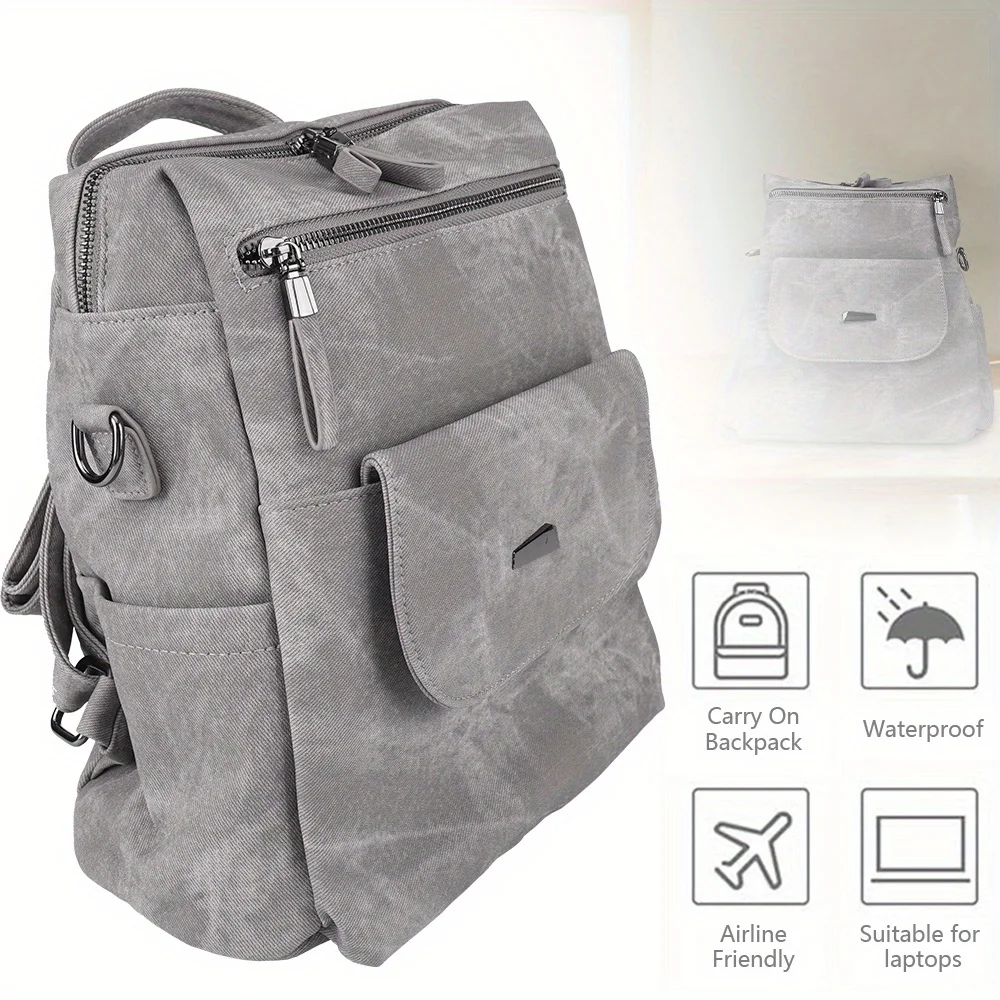 

Waterproof Anti-Theft Laptop Backpack with Multiple Compartments Umbrella Holder & Lockable Zippers for School library Training