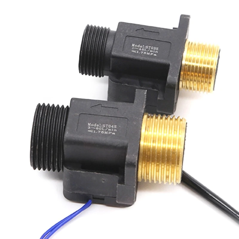 3/4'' G1'' Filettatura maschio Ottone Sensori flusso d'acqua, Sensori ad effetto Misuratore portata Misuratore