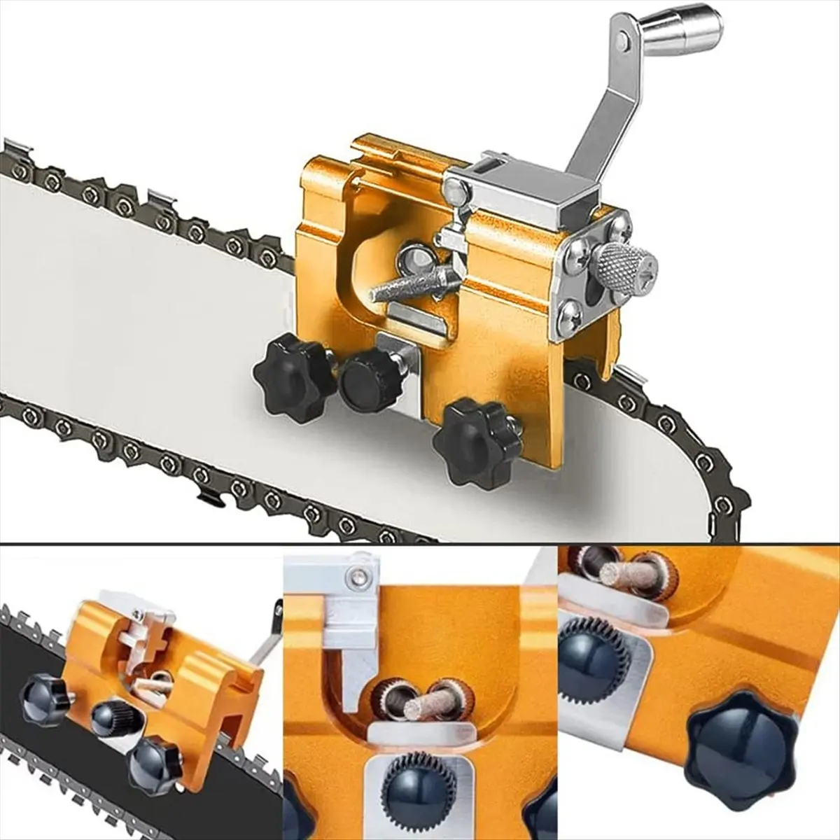 ABPP Chainsaw Sharpener for Saw Chain Sharpener, Chainsaw Sharpening Accessory Set for Chainsaws and Grinding 4Mm