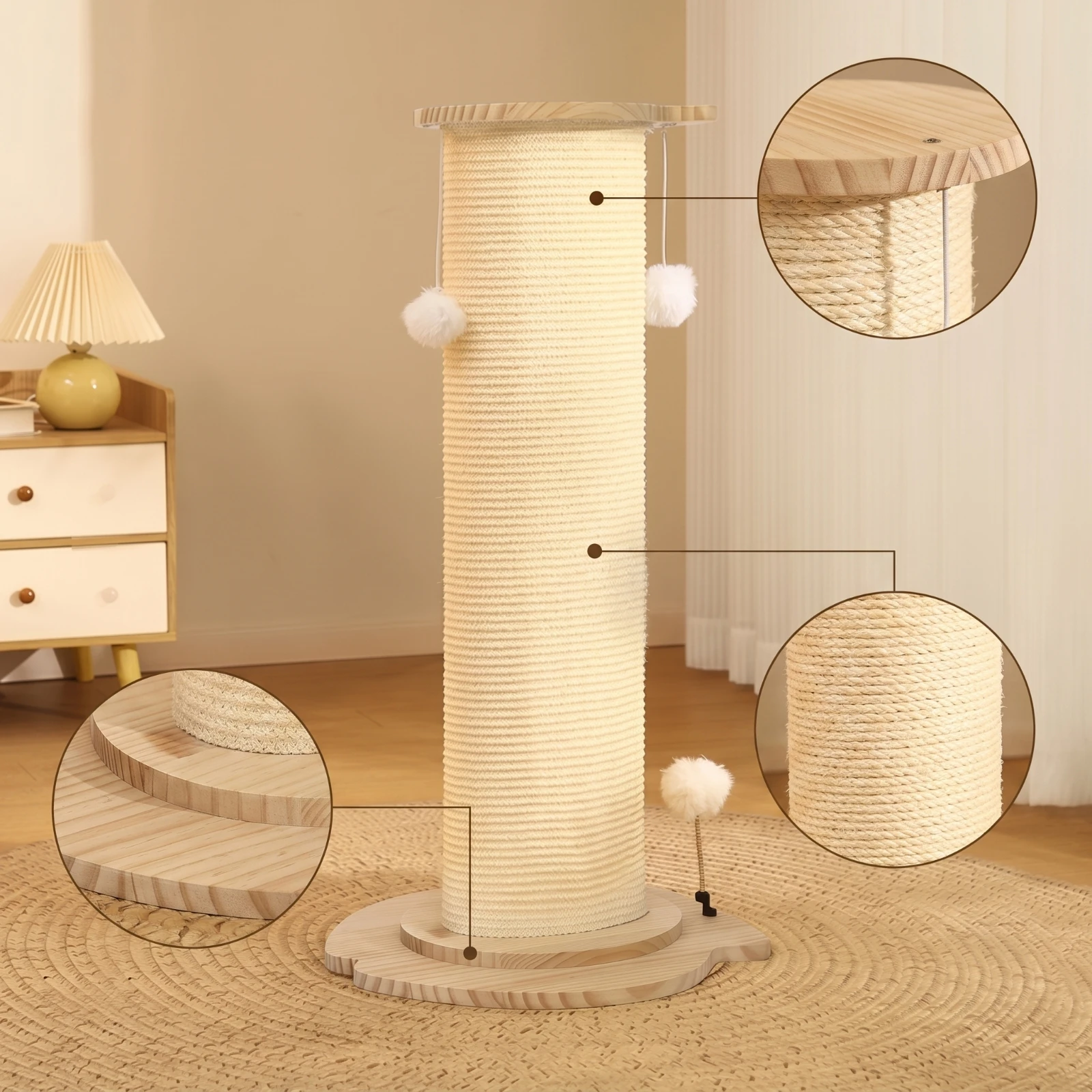 cat-scratching-post-with-toys-multifunctional-scratching-post-with-dangling-ball-toy-cat-scratcher-with-ball-toy-natural