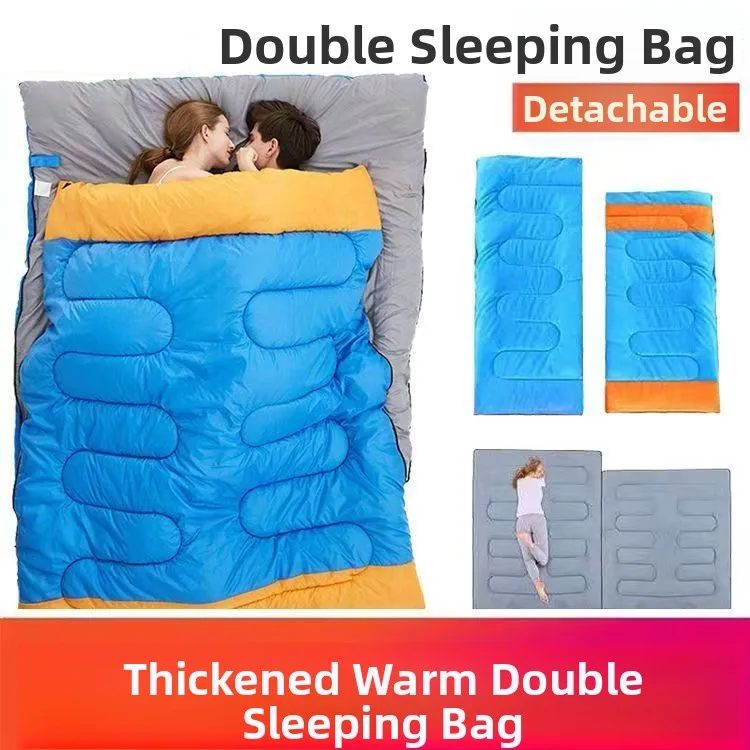 sac-de-couchage-double-pour-trois-personnes-ideal-pour-le-camping-les-voyages-les-activites-de-plein-air-en-couple-resistant-a-l'hiver-utilisable-en-printemps-et-en-automne-a-monter-sur-le-vehicule