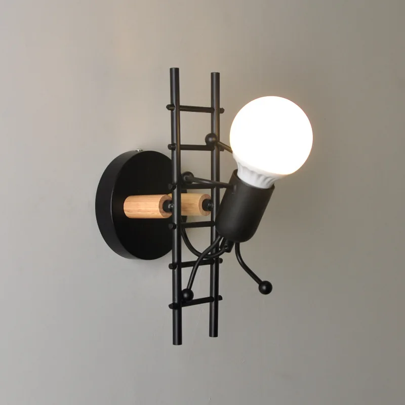 

Humanoid stair climbing wall lights, living room balcony corridor bedroom bedside lights，Children's room lighting fixtures