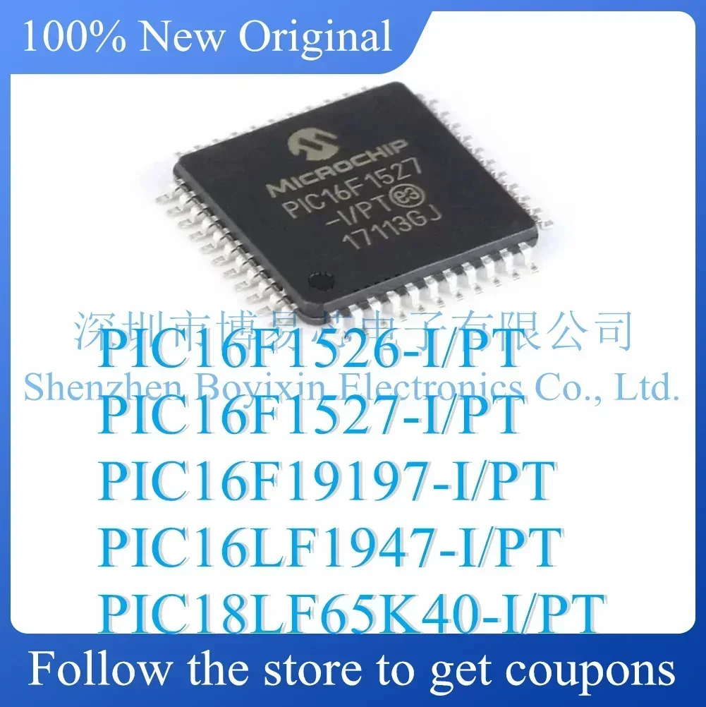 

PIC16F1526 PIC16F1527 PIC16F19197 PIC16LF1947 PIC18LF65K40-I/PT Standard version