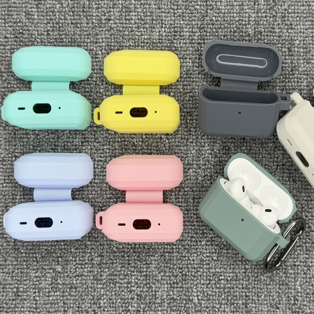 Silikonhülle für Apple Airpods 4/Airpods 3 Hüllen Kopfhörerschutz Kopfhörer Weiche Gummihülle für Airpods Pro 2 Zubehör