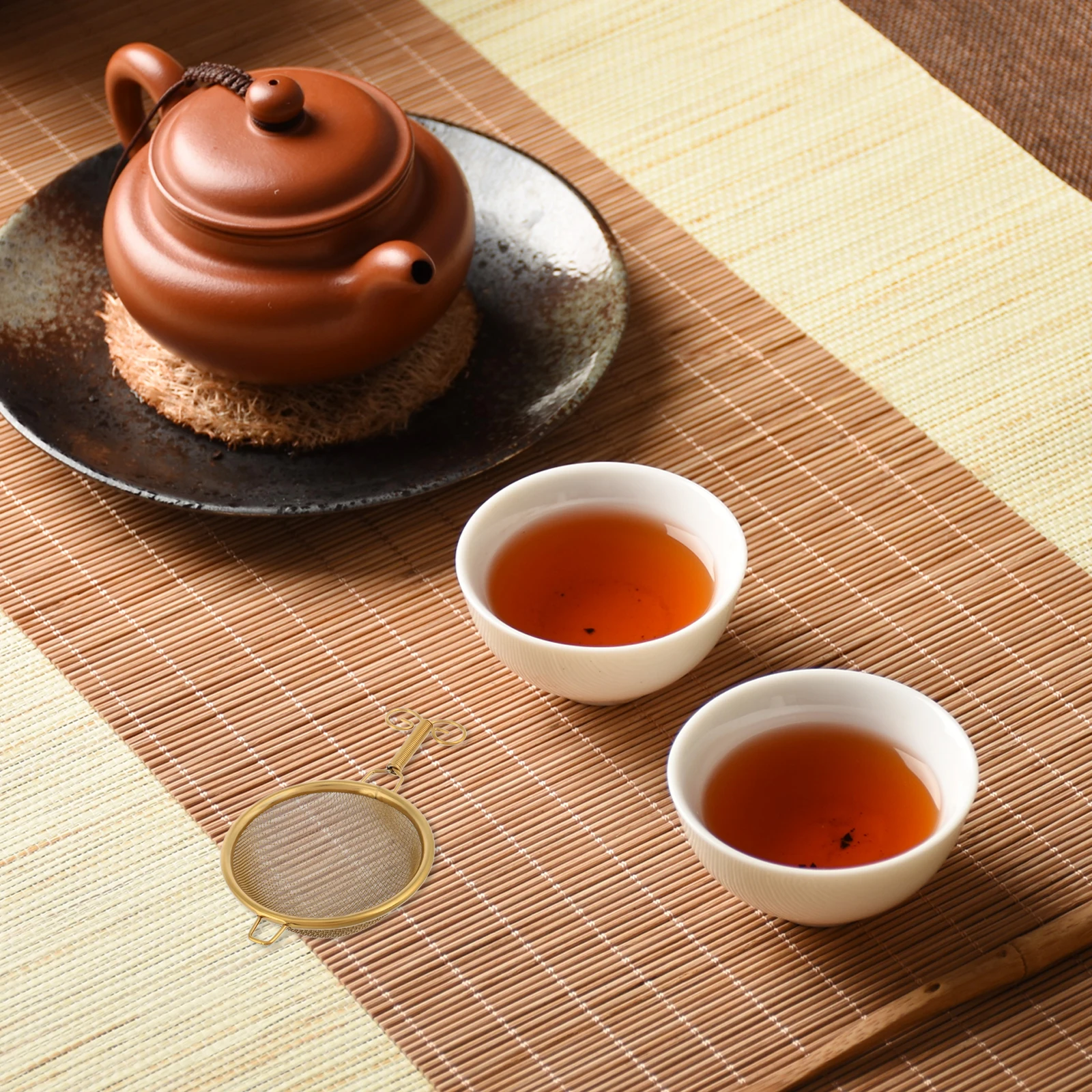 

Stainless Steel Tea Filter Fine Mesh Creative Design Long-Lasting Reusable Tea Strainer for Teapots Mugs Cups Travel