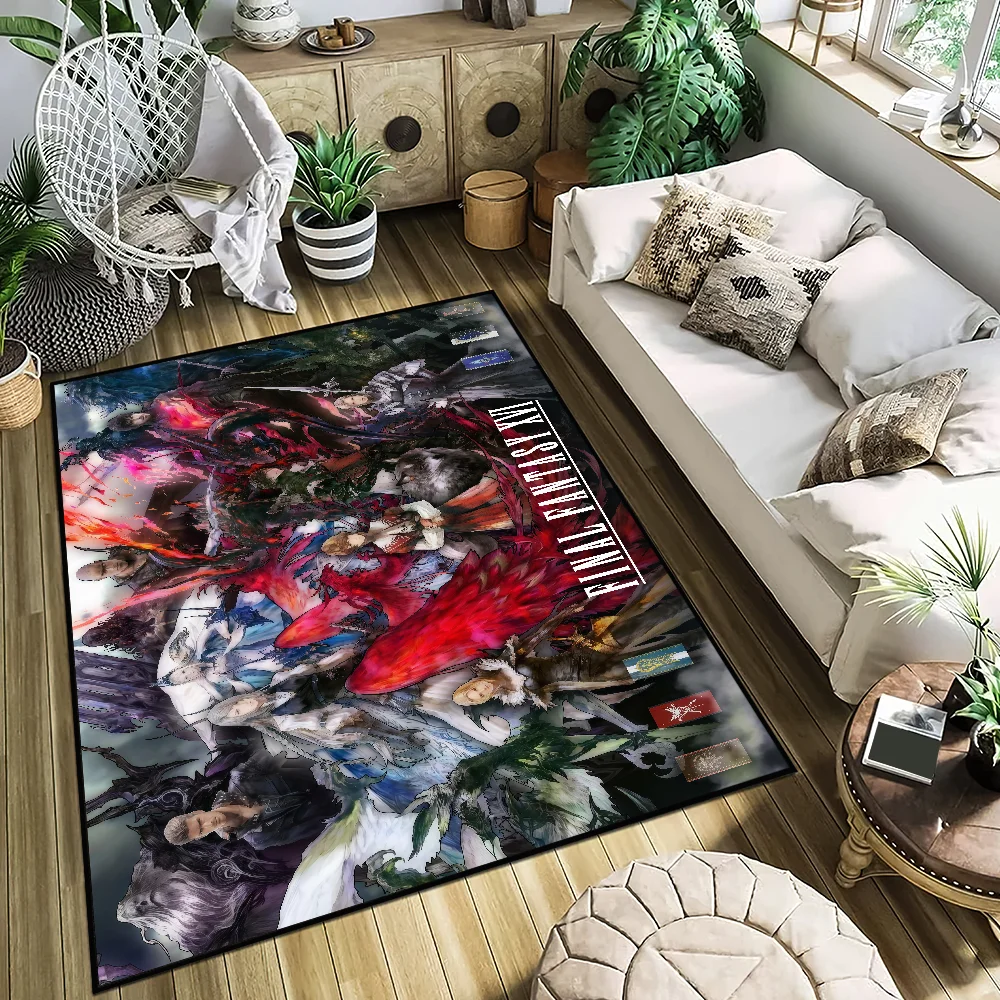 

Game F-Final Fantasy XVI Small Carpet Bedside Kitchen Bath Living Home House Bedroom Floor Mat Doormat Rug Decoration