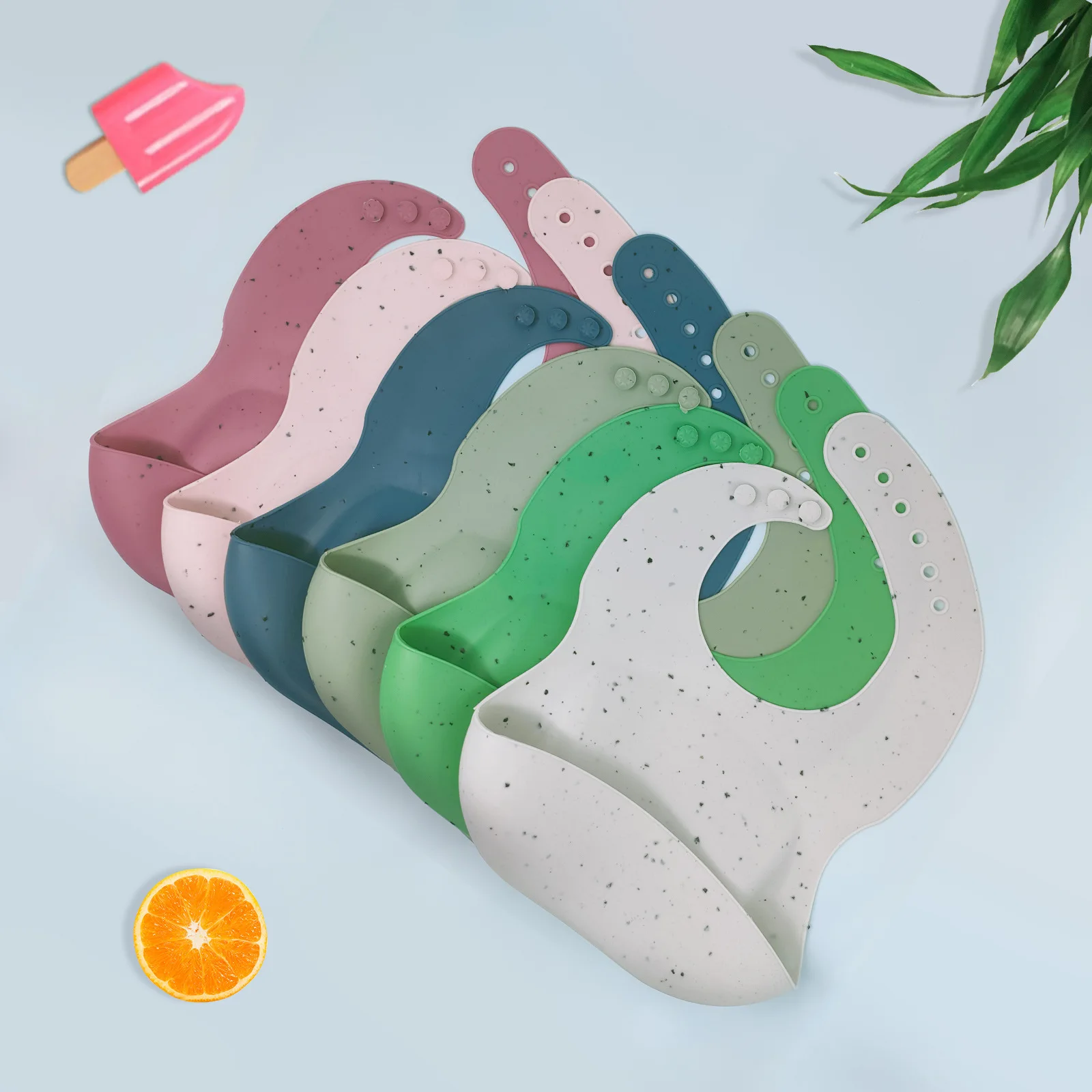 Ensemble d'alimentation pour enfants en silicone comestible, assiette à dîner synchronisée, bavoir pour enfant, bol à ventouse, cuillère étanche, apprentissage, tasse à clics, 8 pièces