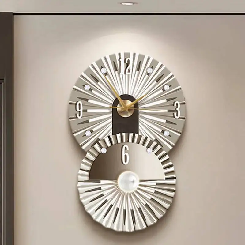 Nordic Restaurant Wall Clocks Simple Fashion Creative Silent Design Clock Wall Xenomorph Relogio De Parede Home Decoration