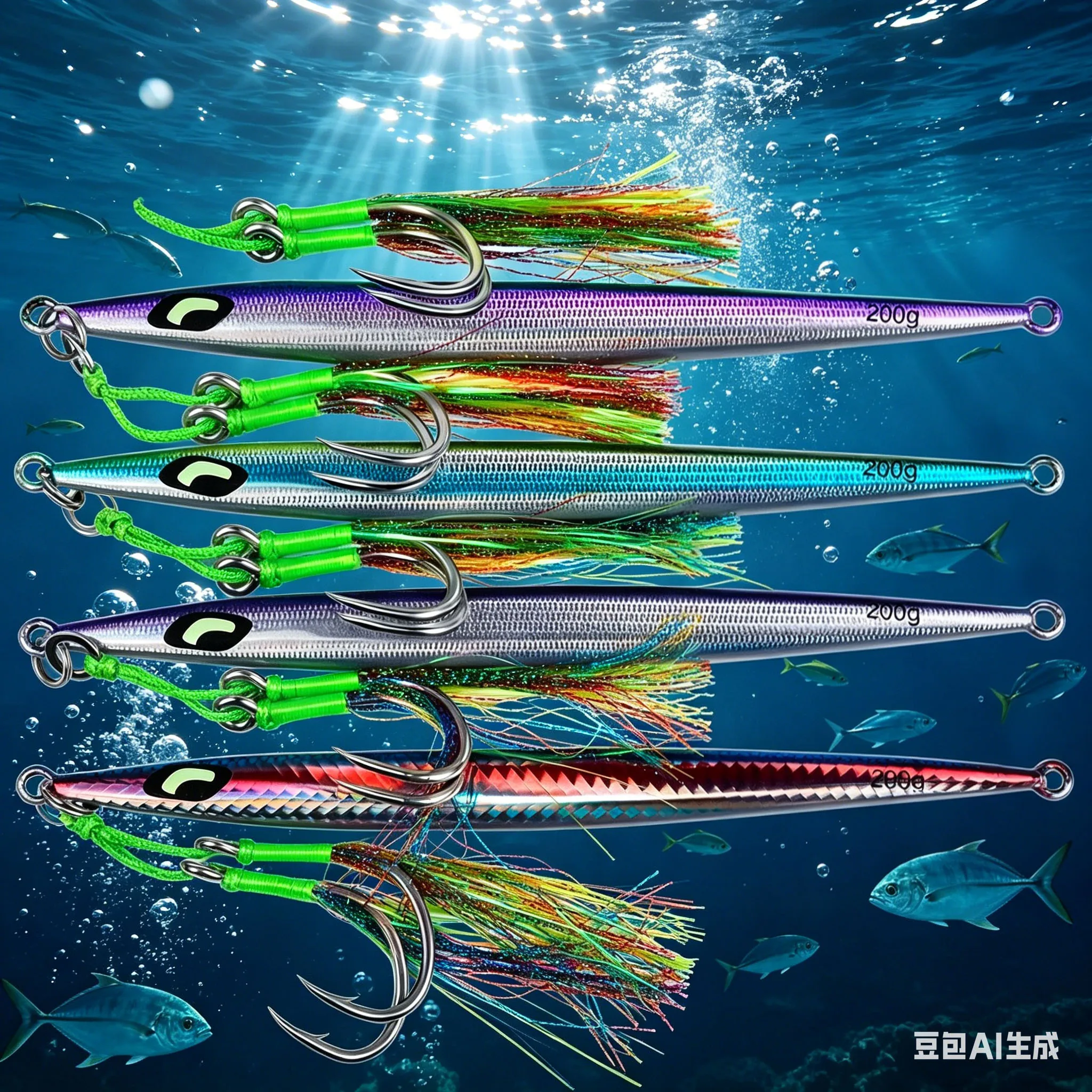 

Fast Sinking Vertical Fishing Lure 100g Luminous Long Casting Fast Sinking Metal Jig Lure Iron Plate For Deep Sea Boat Fishing