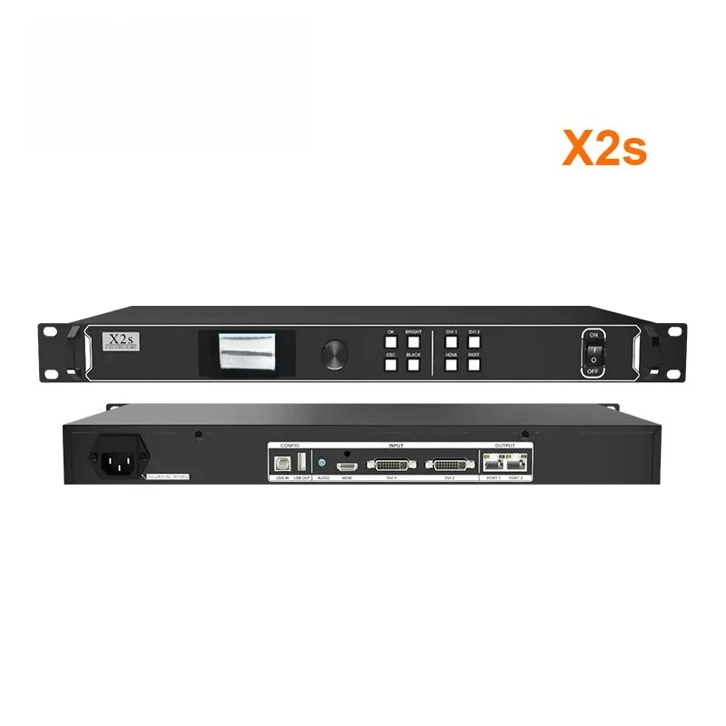 Colorlight X2s LED Video Processor Controller HD Digital Signal Seamless Switching Arbitrary Scaling & Cropping Support