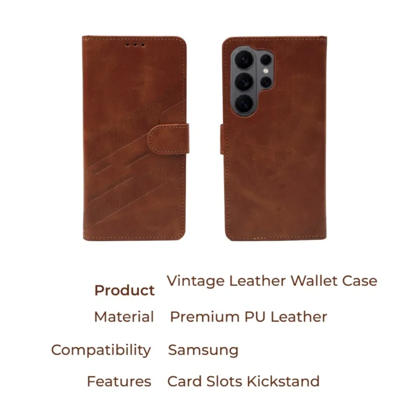 360°Full Protection PU Leather Wallet Card Slot Bracket Phone Case For Samsung S26 S24 S23 S22 S25 Ultra Plus FE A57 A56 A37 A36