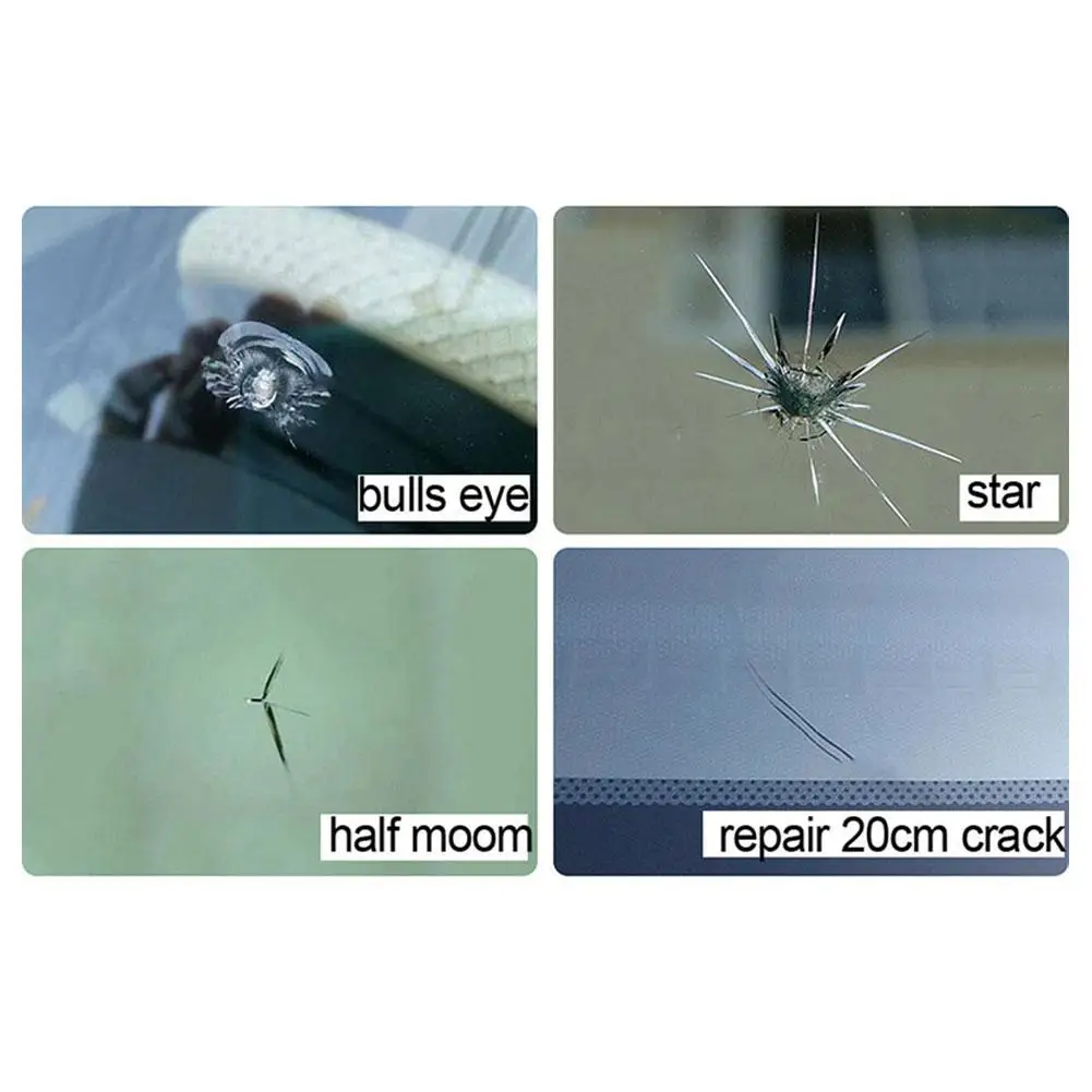 أداة إصلاح الزجاج الأمامي للسيارة من الراتينج مجموعة إصلاح الزجاج الأمامي للخدش تمنح مقبض الباب ملصق تزيين واقي #6