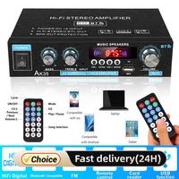 AK35 800W Home Digital Amplifiers Audio 110-240V Bass Audio Power bluetooth Amplifier Hifi FM Auto Music Subwoofer Speakers