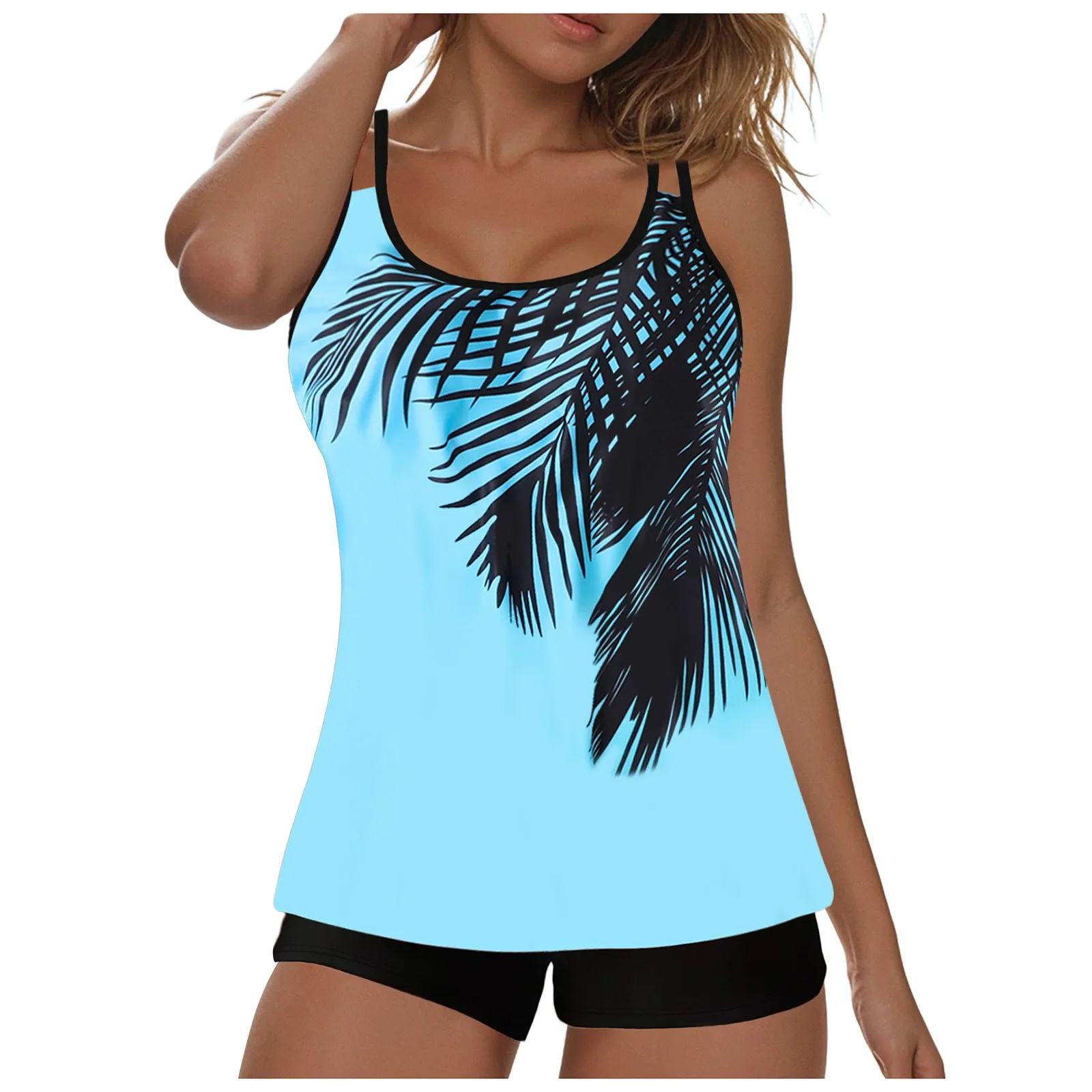 

Swimsuit Woman 2025 Summer Retro High Waisted Bikini Set With Floral Print Casual New Fashion Beach Plus Size Swimwears Tankinis