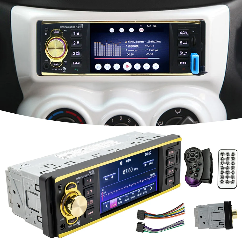 4 Inch Screen MP5 Player For Car Stylish Small Amplifieds Speaker Automotive Accessories