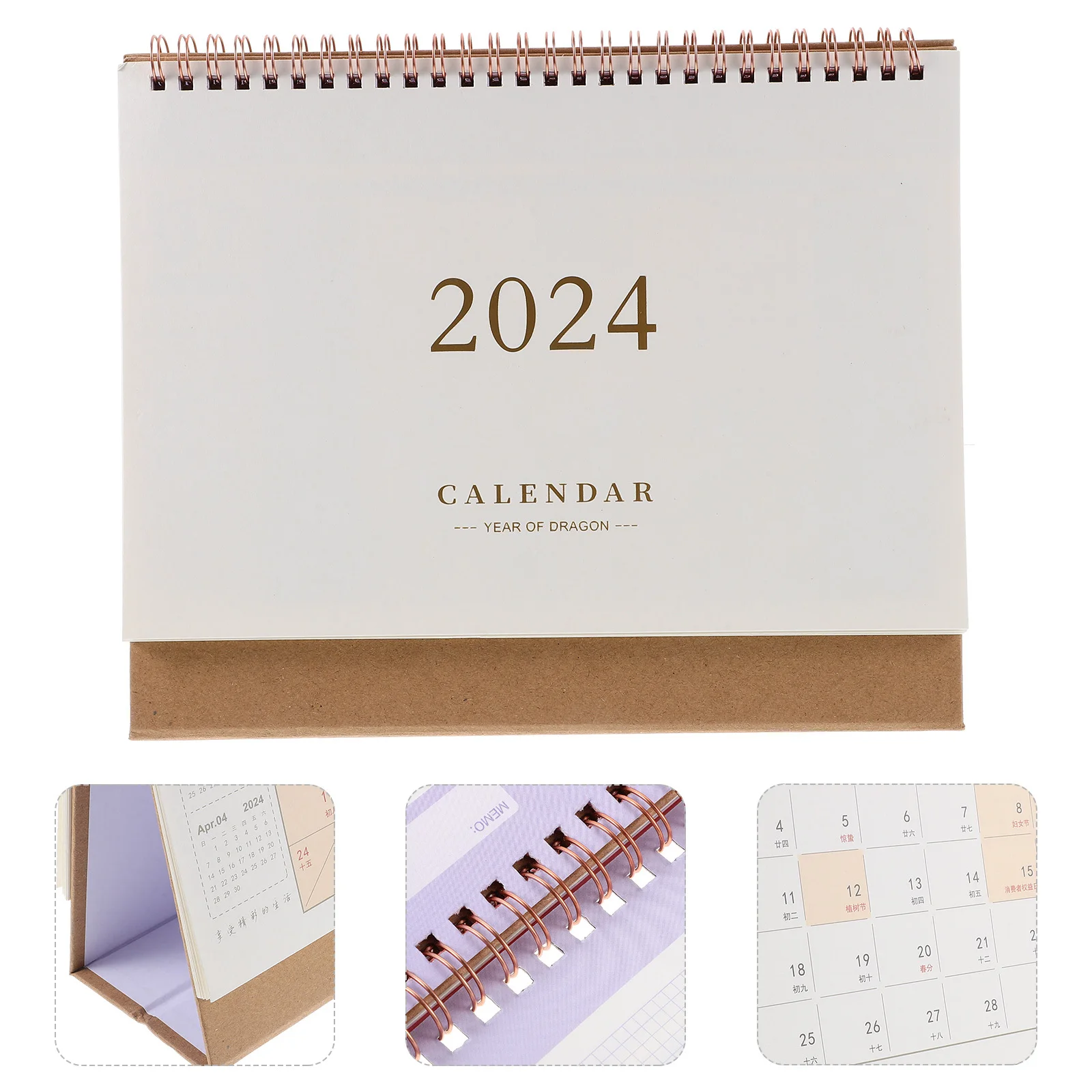 

Piano Desk Calendar Stand up for Cute Daily Small Desktop Decor Tiny Perpetual Mini