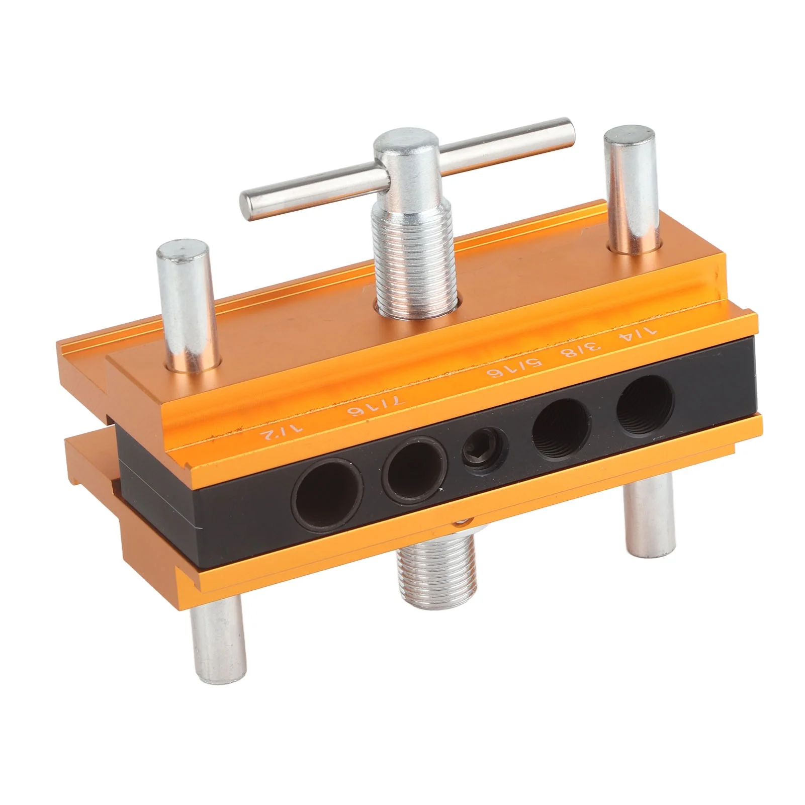 Self Centering Dowelling Jig Aluminum Alloy Drilling Guide Bushings Set Wood Puncher Locator 64mm Width