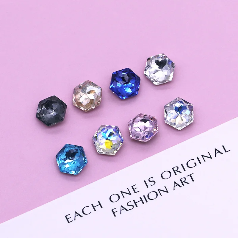 40 قطعة أشار الظهر ثلاثية الأبعاد مسدس مسمار الفن الراين كريستال الماس اكسسوارات جوهرة حجر ل مانيكير الأظافر لوازم الديكور