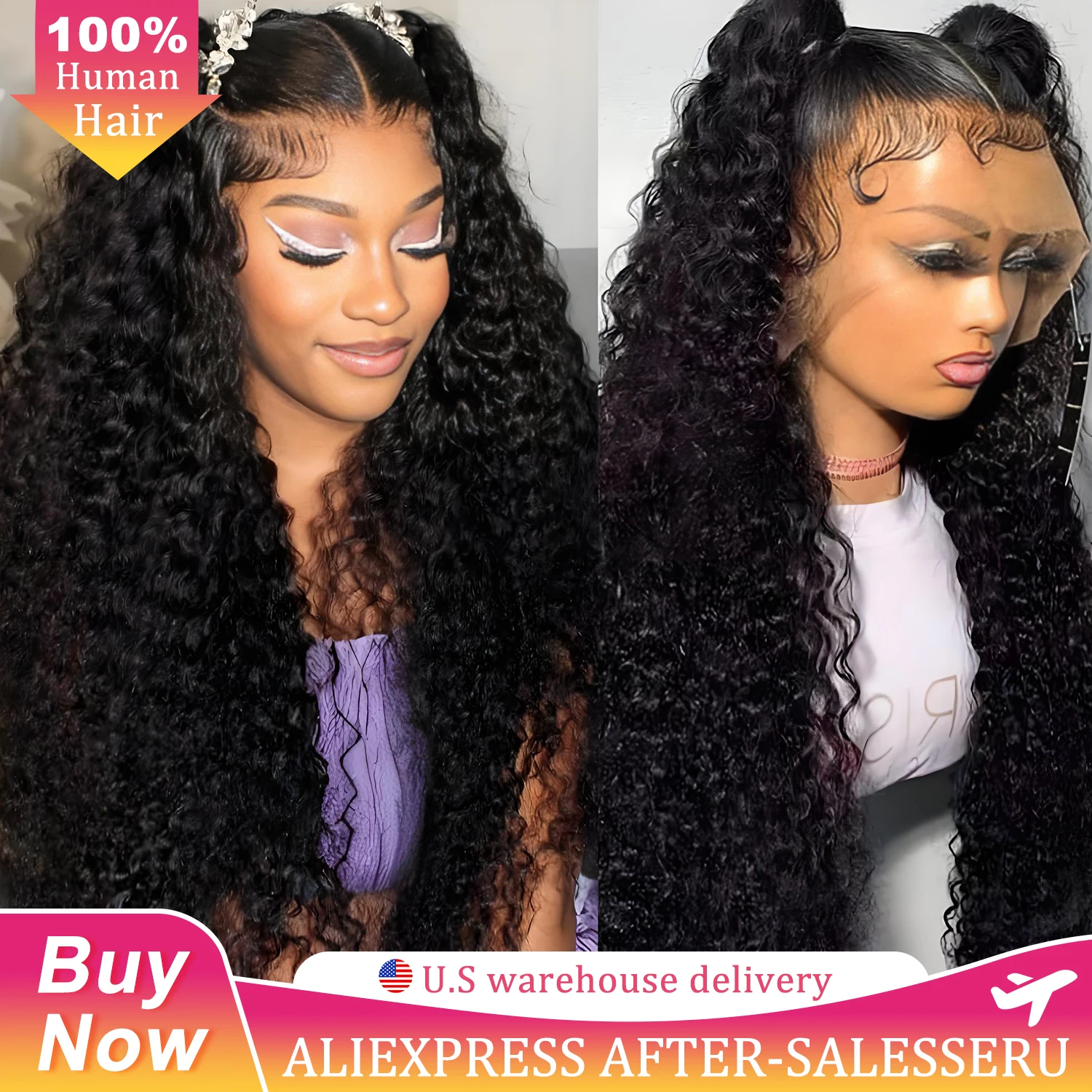 

Парик из натуральных бразильских кудрявых волос 13x6 HD Deep Wave, плотность 250%, для женщин, 44 дюйма, с предварительно выщипанной линией роста волос, Water Wave, с фронтальной кружевной вставкой