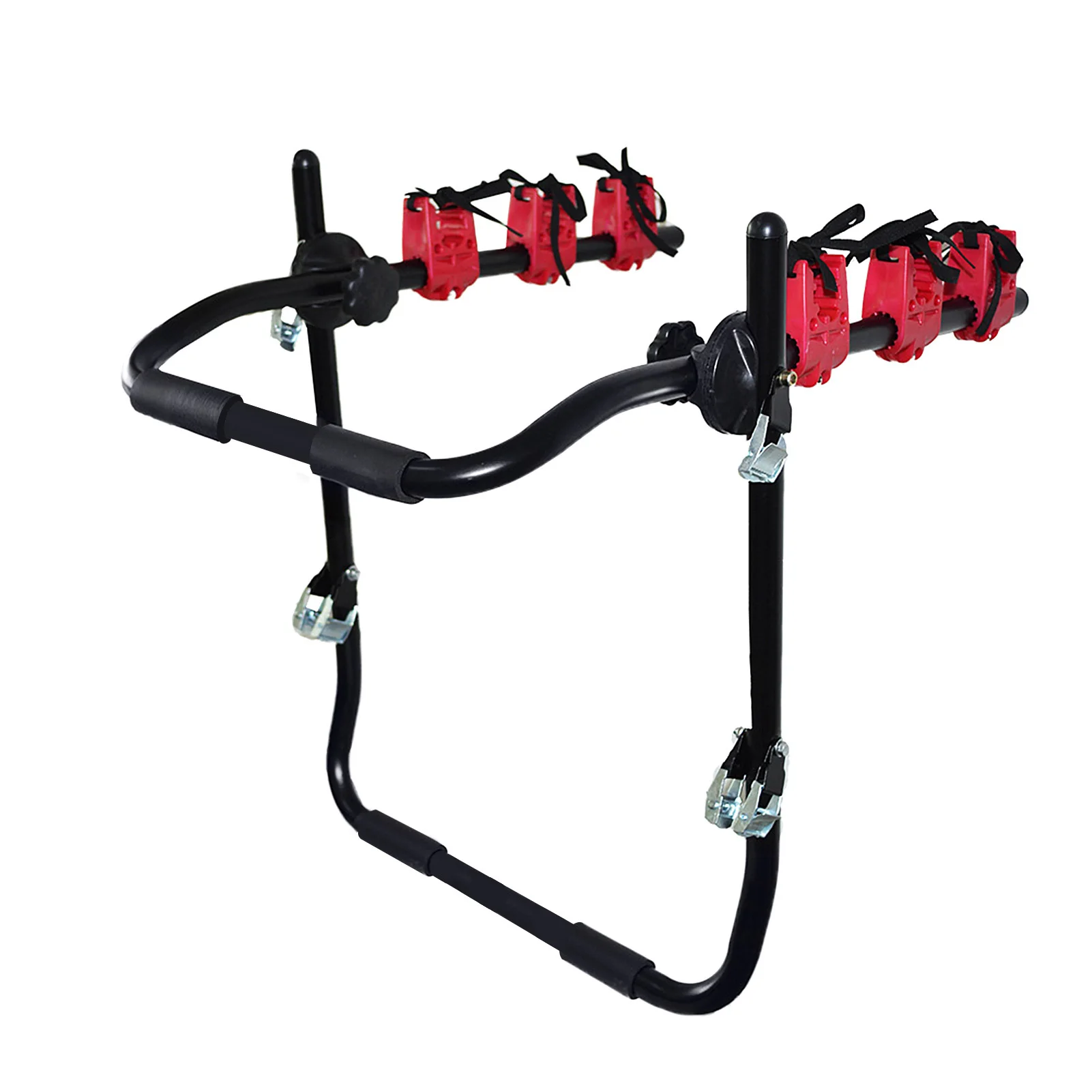 Trunk Mount Bicycle Rack Support 3 Bikes Heavy-Duty Car Rear Bike Carrier Luggage Rack Compatible with Trucks SUVs Minivans