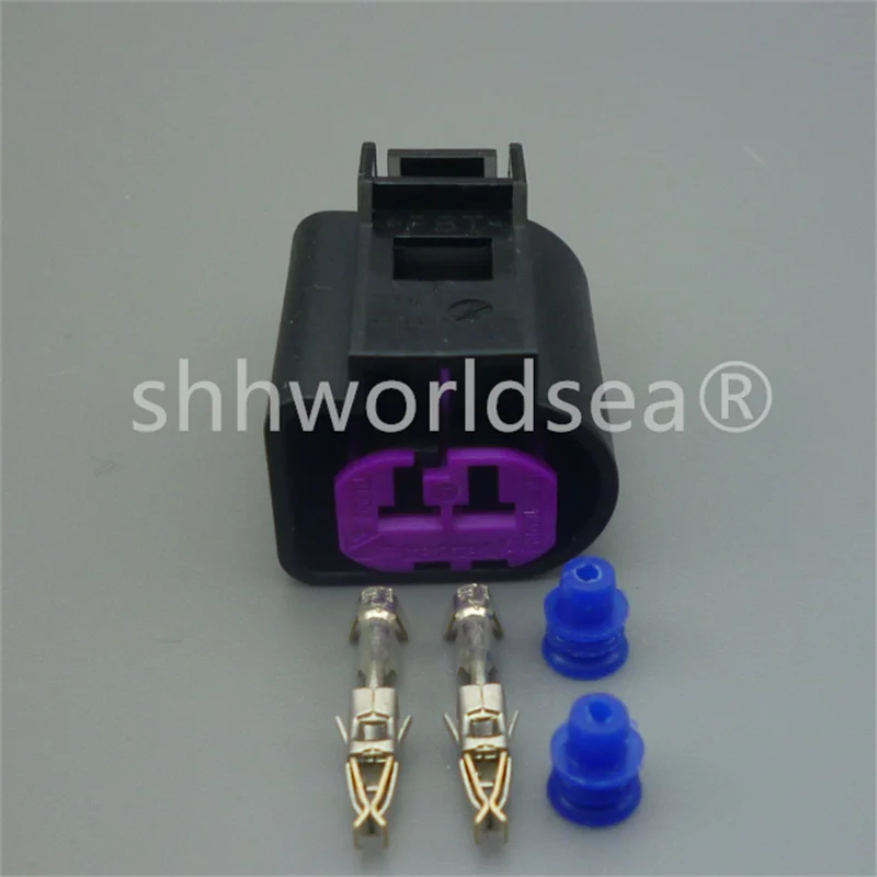 Shhworldsea 2 Pin 1J0973772 1J0 973 772 car Female Waterproof Engine Speaker Housing Auto Sensor Plug For VW Magotan Sagitar CC
